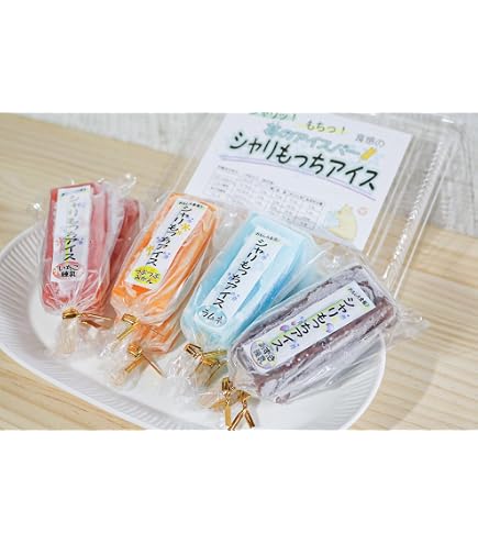 Amazon.co.jp: 【上道製菓】8本入り シャリもっちアイス(4種類) セット
